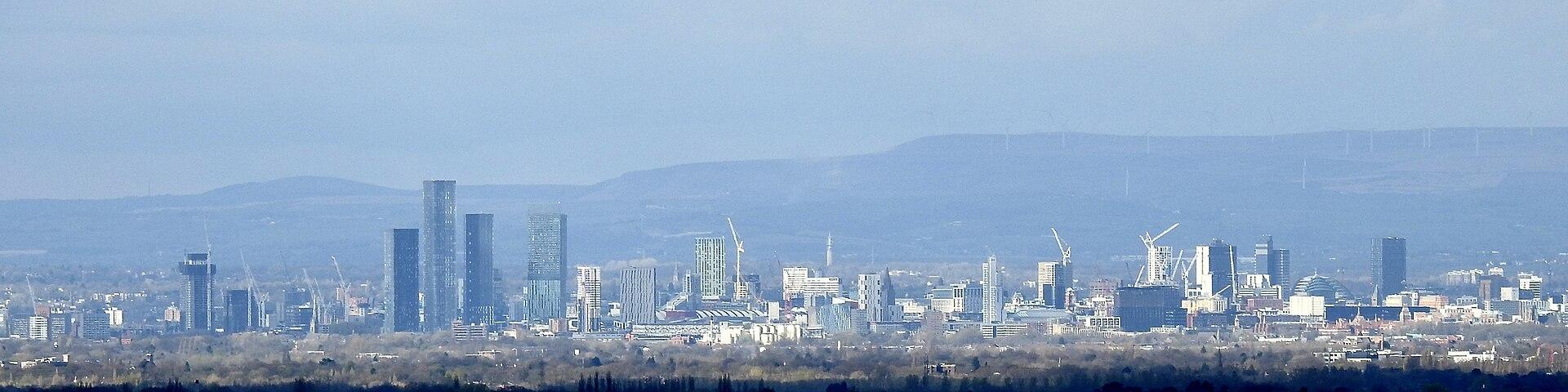 Manchester city centre skyline
